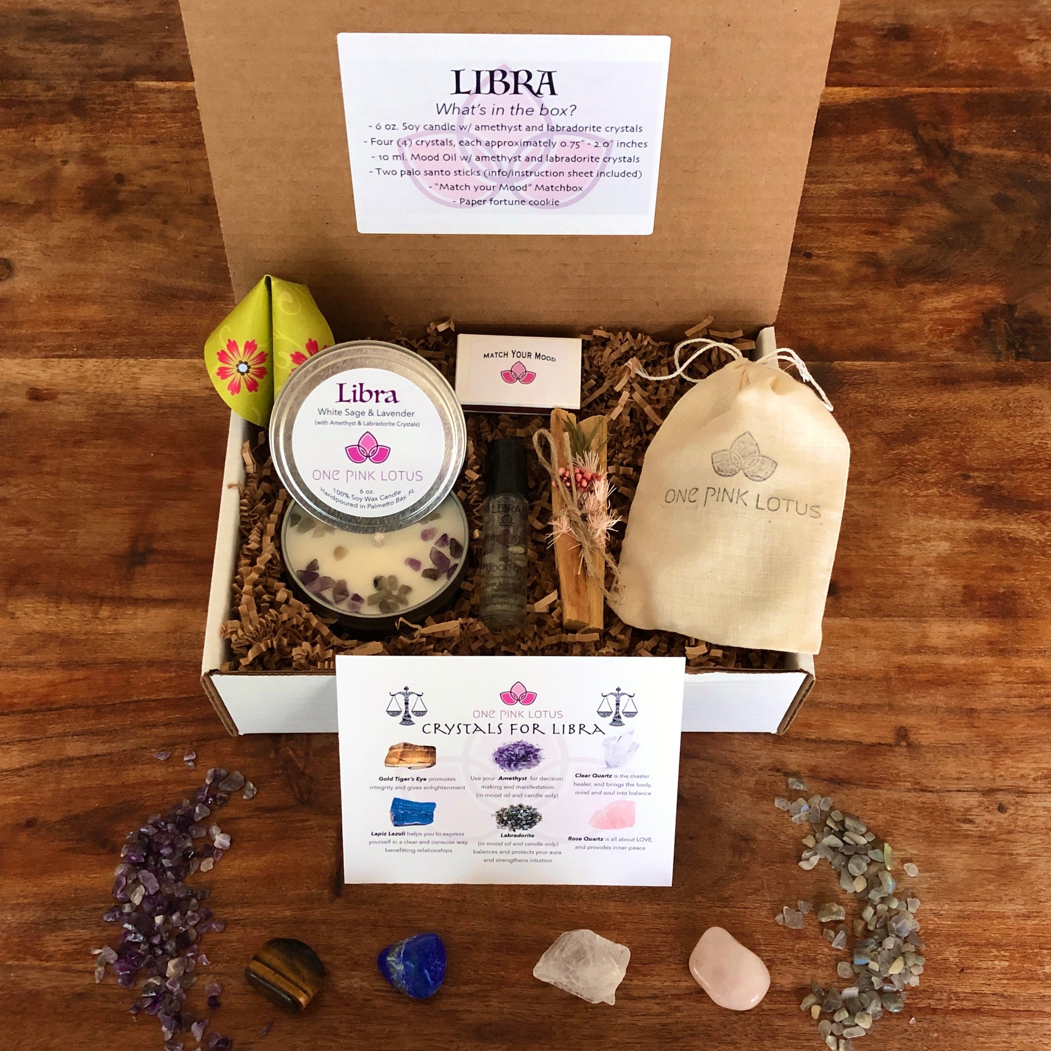 LIBRA GIFT BOX - Zodiac Astrology kit, September 23 - October 22 – One Pink  Lotus